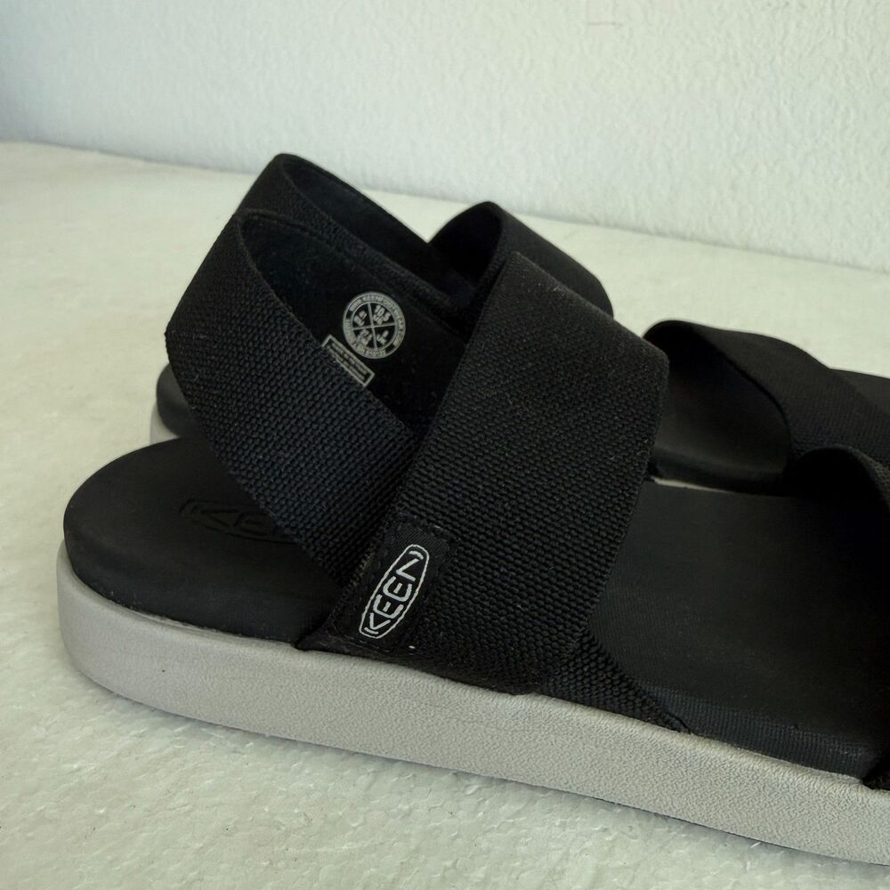Keen Elle Backstrap Sandal Stretch Straps Recycled Outdoor Size 10.5 Black - Picture 4 of 13